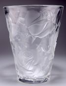 LALIQUE, AN 'ISPAHAN ROSE' VASE