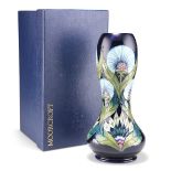 A MOORCROFT 'WINDSOR CARNATION' LIMITED EDITION LARGE VASE