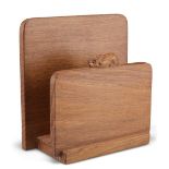 PETER HEAP, A RABBITMAN OAK COASTER STAND