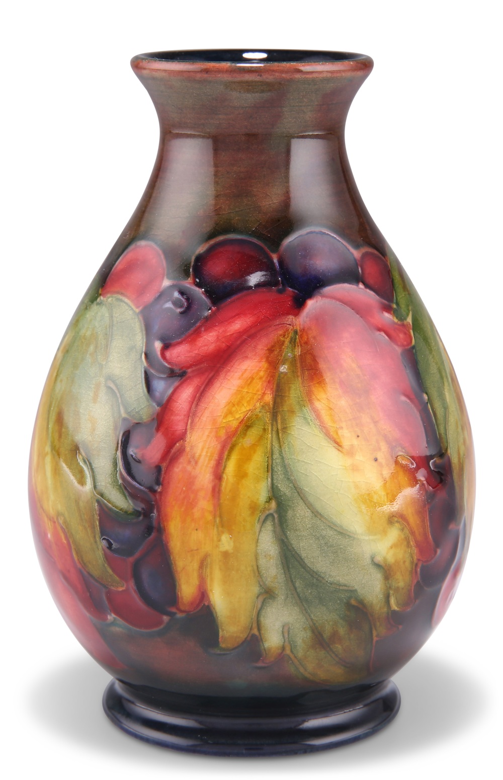 A WILLIAM MOORCROFT FLAMBÉ POTTERY VASE