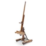 REEVES & SON, A LARGE OAK EASEL, LATE 19TH/EARLY 20TH CENTURY