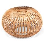 A FRANCO ALBINI WICKER LOBSTER POT OTTOMAN, CIRCA 1960S