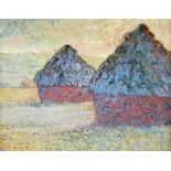 DAVID KING (20TH CENTURY), AFTER CLAUDE MONET, HAYSTACKS