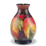 A WILLIAM MOORCROFT FLAMBÉ POTTERY VASE