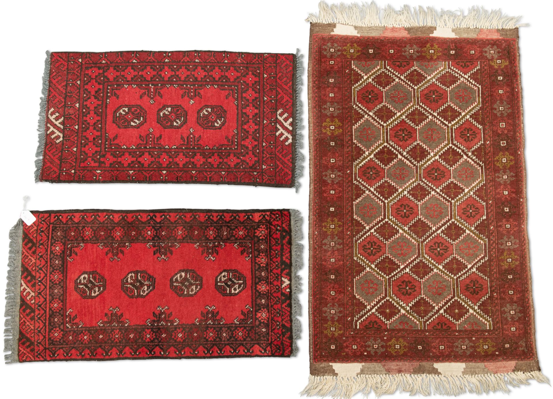 FIVE VARIOUS SMALL RUGS