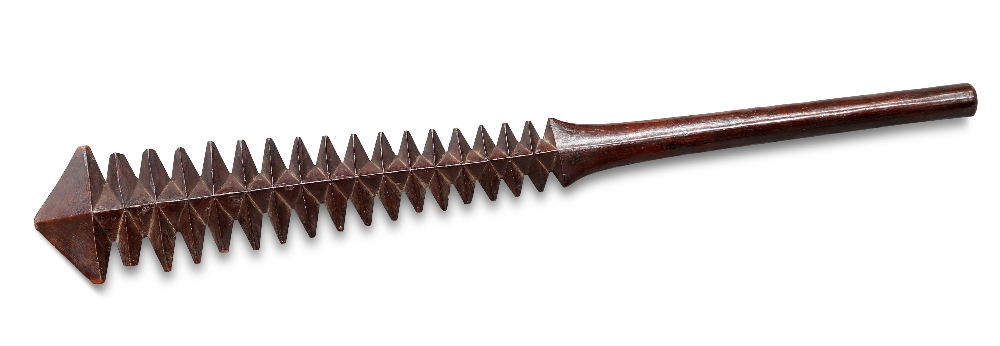 A SAMOAN TALAVALU HARDWOOD WAR CLUB