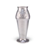ARCHIBALD KNOX FOR LIBERTY & CO, A TUDRIC PEWTER VASE