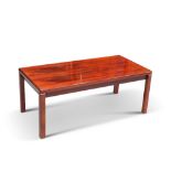 A 1970S DANISH ROSEWOOD COFFEE TABLE, SIGNED VEJLE STOLE