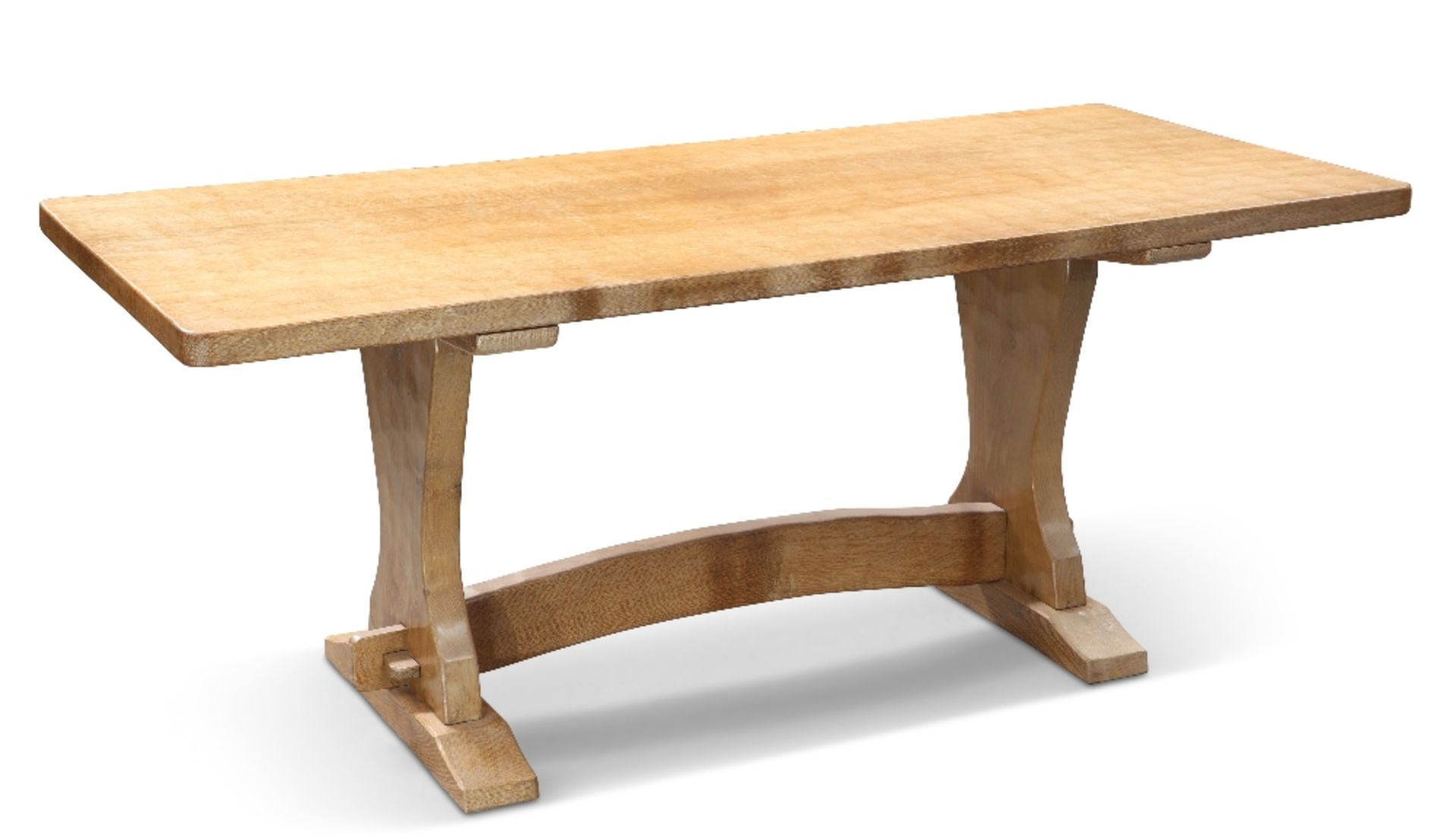 SID POLLARD, AN OAK REFECTORY TABLE, LATE 1970S