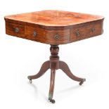 A GEORGIAN MAHOGANY DRUM TABLE