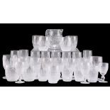 THIRTY-FOUR WATERFORD TABLE GLASSES