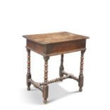 AN 18TH CENTURY OAK SIDE TABLE