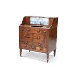 A GEORGIAN MAHOGANY WASHSTAND