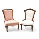 TWO VICTORIAN COUNTRY HOUSE CHAIRS