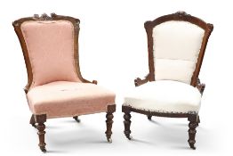 TWO VICTORIAN COUNTRY HOUSE CHAIRS