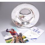 2001 GRAND NATIONAL - A SILVER HORSE RACING PRIZE TROPHY DISH