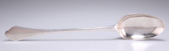 A QUEEN ANNE BRITANNIA SILVER DOG-NOSE RAT-TAIL BASTING SPOON