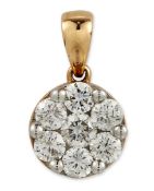 A DIAMOND CLUSTER PENDANT