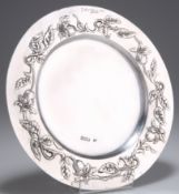 GILBERT MARKS (1861-1905), AN ARTS AND CRAFTS SILVER PLATE