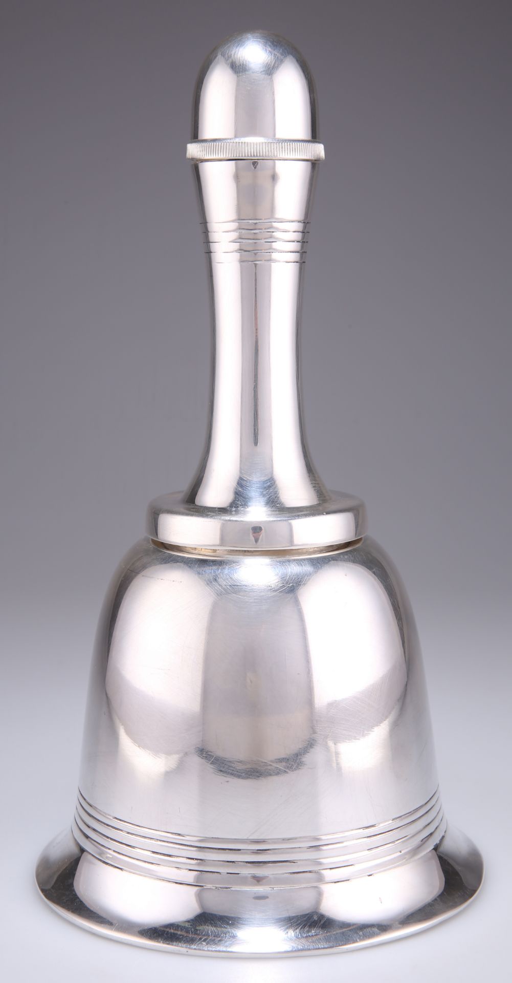 A MAPPIN & WEBB SILVER-PLATED NOVELTY COCKTAIL SHAKER