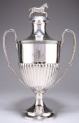 ROYAL IRISH CONSTABULARY INTEREST: A LATE VICTORIAN SILVER TROPHY CUP AND COVER