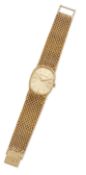 A 9 CARAT GOLD BEUCHE GIROD BRACELET WATCH