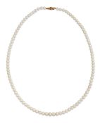 A CULTURED PEARL NECKLACE