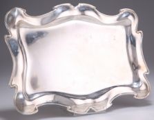 A GEORGE V SILVER DRESSING TABLE TRAY