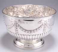 A LARGE VICTORIAN SILVER BOWL