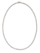 A DIAMOND LINE NECKLACE