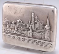 A RUSSIAN SILVER CIGARETTE CASE