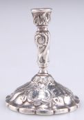 A HANAU SILVER TAPERSTICK