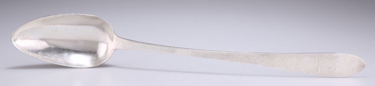 A GEORGE III IRISH PROVINCIAL SILVER BASTING SPOON