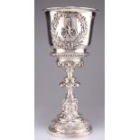 ROYAL INTEREST: A FINE VICTORIAN SILVER CHALICE