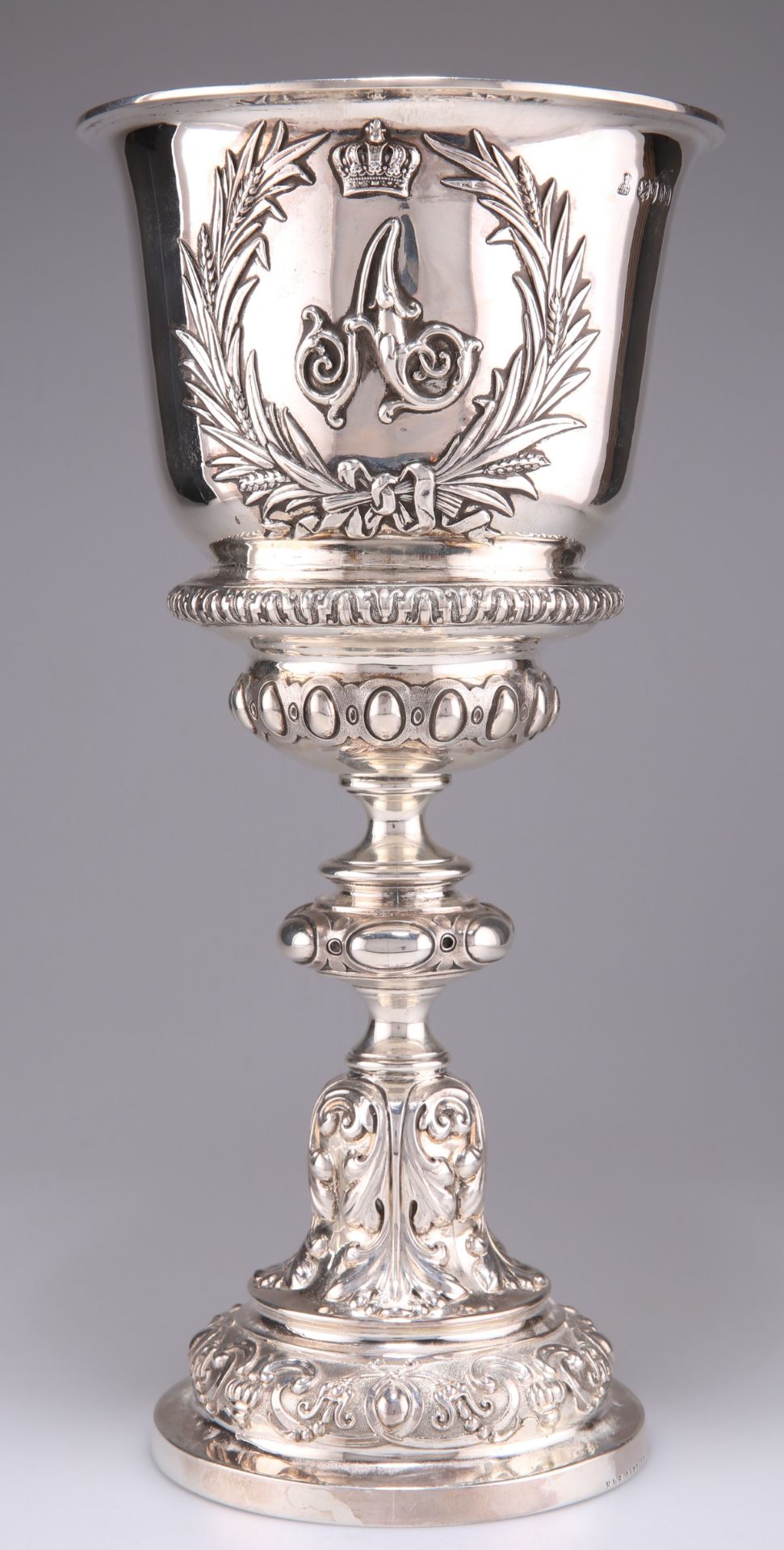 ROYAL INTEREST: A FINE VICTORIAN SILVER CHALICE