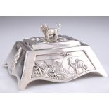 AN EDWARDIAN SILVER JEWELLERY BOX