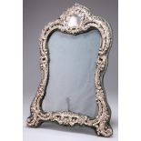 A LARGE EDWARDIAN SILVER PHOTOGRAPH FRAME