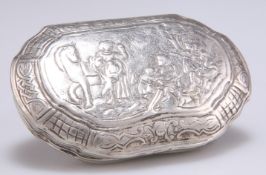 AN 18TH CENTURY CONTINENTAL SILVER SNUFF BOX