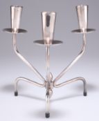 A MID-CENTURY DANISH SILVER-PLATED CANDELABRUM
