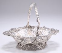 A GEORGE III SILVER SWING-HANDLE BASKET