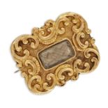 A 19TH CENTURY SENTIMENTAL BROOCH