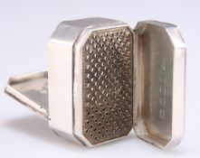 A GEORGE III SILVER NUTMEG GRATER