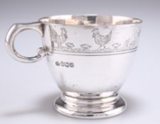 AN ELIZABETH II SILVER 'NURSERY' MUG