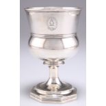 A GEORGE III SILVER GOBLET