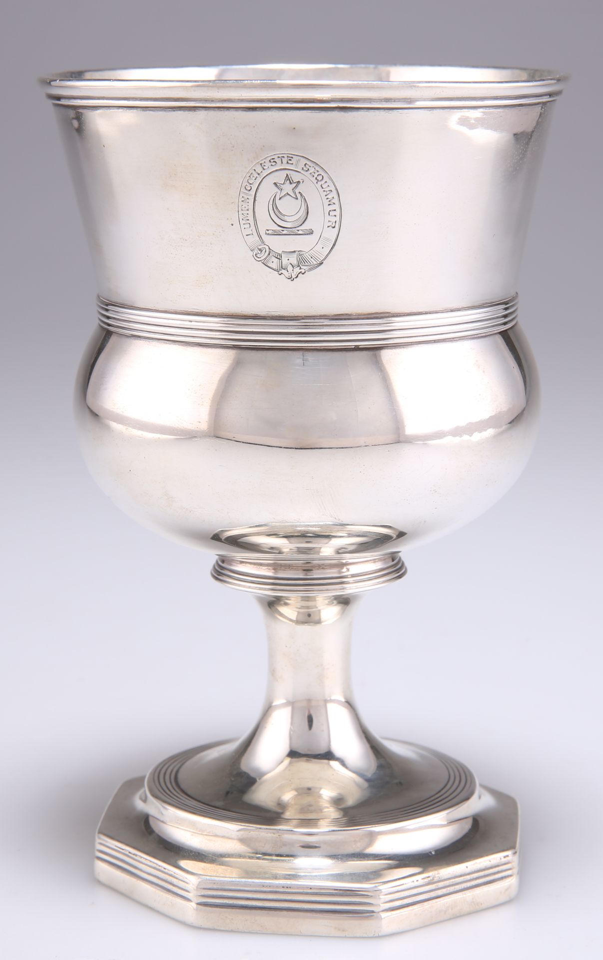 A GEORGE III SILVER GOBLET