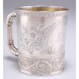 AN AMERICAN STERLING SILVER MUG