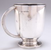 A GEORGE VI SILVER CHRISTENING MUG