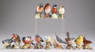 A COLLECTION OF THIRTEEN BESWICK MODELS OF BIRDS