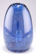 A VICTORIAN LARGE BLUE GLASS DUMP