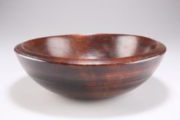 A SMALL SYCAMORE DAIRY BOWL, 19TH CENTURY